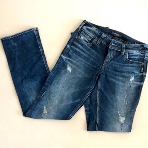 Silver SUKI MID slim BOOT jeans